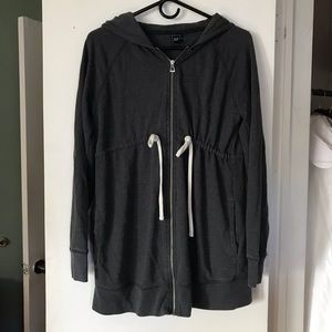 Long Gap Long Maternity Zip Hoodie